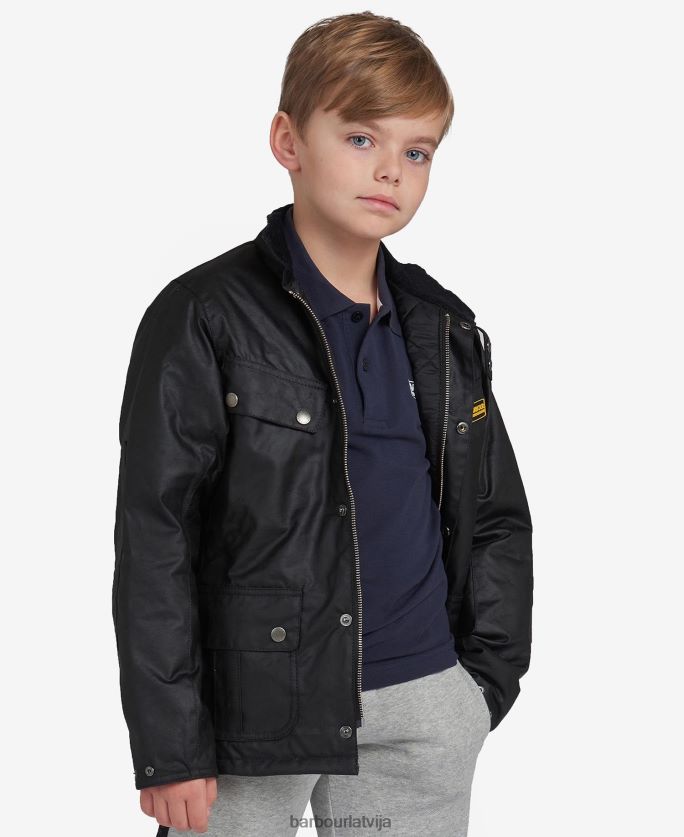 Barbour zēni hercoga vaskota jaka P8J88A2471 apģērbs melns