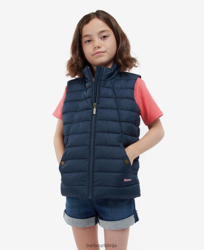 Barbour meitenes yara gilet P8J88A2552 apģērbs flotes/navy multi suns