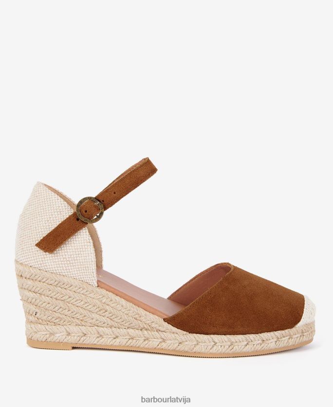 Barbour sievietes frances espadrilles ķīļi P8J88A2091 apavi smiltis