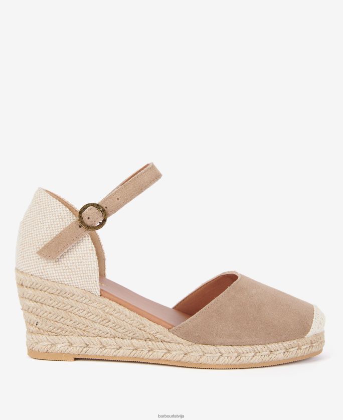 Barbour sievietes frances espadrilles ķīļi P8J88A2095 apavi smiltis