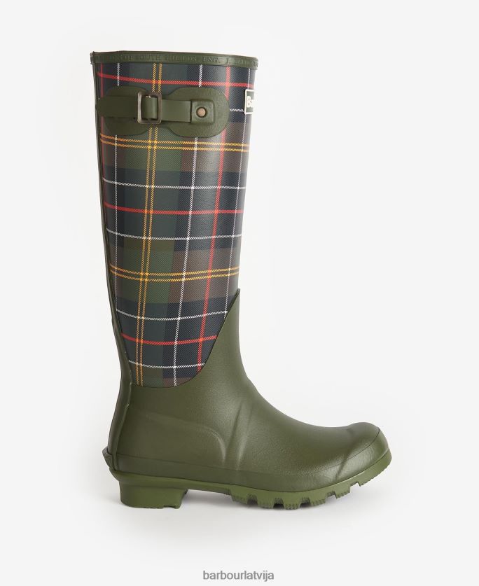 Barbour sievietes tartan bede wellingtons P8J88A2171 apavi klasiskais tartāns