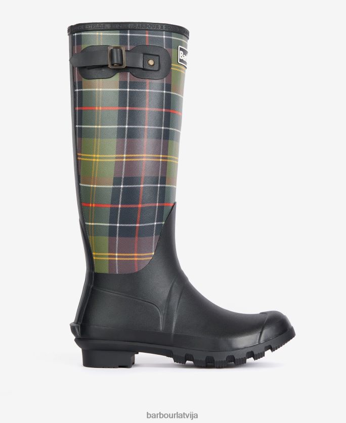 Barbour sievietes tartan bede wellingtons P8J88A2172 apavi klasiskais tartāns