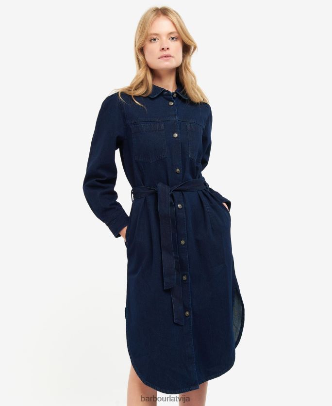 Barbour sievietes Adrijas kleita P8J88A1903 apģērbs indigo