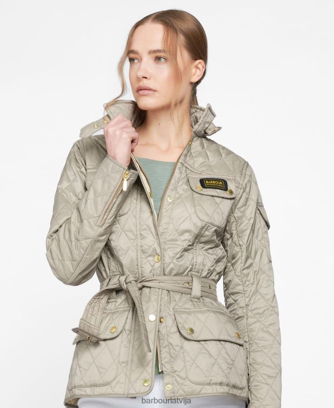 Barbour sievietes starptautiskā stepēta jaka P8J88A1419 apģērbs melns