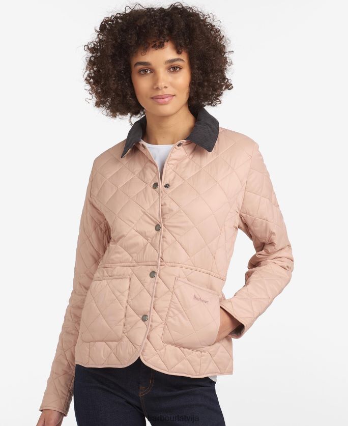 Barbour sievietes stepjacke deveron P8J88A1502 apģērbs melna/olīvu