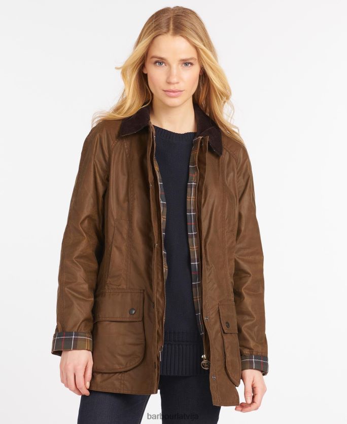 Barbour sievietes beadnell vaska jaka P8J88A1368 apģērbs mizu