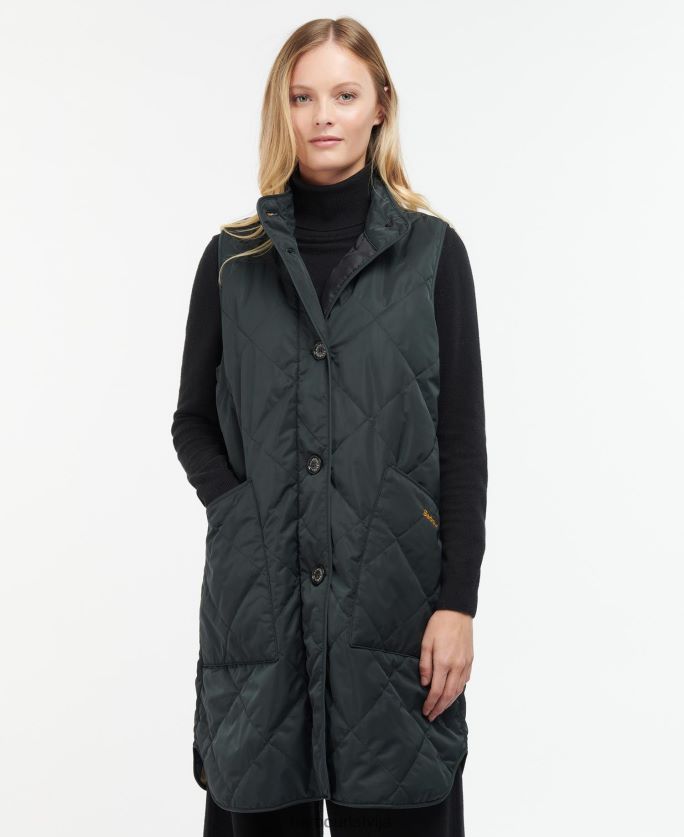 Barbour sievietes dumfries gilet P8J88A1579 apģērbs melns/sens