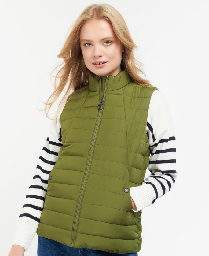 Barbour sievietes yara gilet P8J88A1558 apģērbs olīvkoks