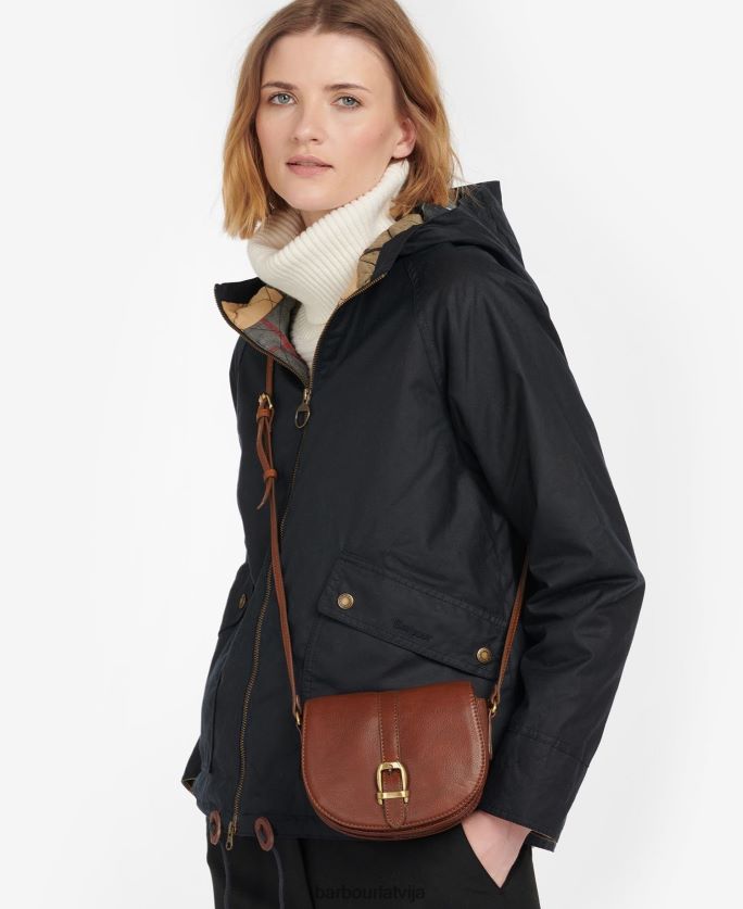 Barbour sievietes tasche laire leder segli P8J88A2384 Piederumi brūns